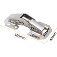 thumbnail image 2 of 4 Pcs Cold-Rolled Steel Concealed Cabinet 90 Degree Door Hinge, Cabinet Hinges, Mechanism Hinges, 90°Full Overlay Hinges, with Screws, for Inset Kitchen Cabinet Cupboard Wardrobe Doors, 2 of 4