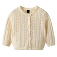 thumbnail image 4 of Tigivemen Girls Cozy Pullover Sweater Dressy Lightweight Knitted Cardigan Sweaters Size 5-6 Years, 4 of 5