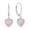 Pink, variant on VESITIM Heart Bezel Set Dangle Drop Earrings 925 Sterling Silver Created Pink Opal Leverback Minimalist Earring for Women Jewelry Gift