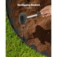 thumbnail image 4 of KFFKFF 20 ft x 2 in Plastic Garden Edging with 20 Spikes, Flexible No-Dig Lawn Border Roll, UV-Resistant Mini Fence for Pathways, Flower Beds, and Yard Pavers, 4 of 9