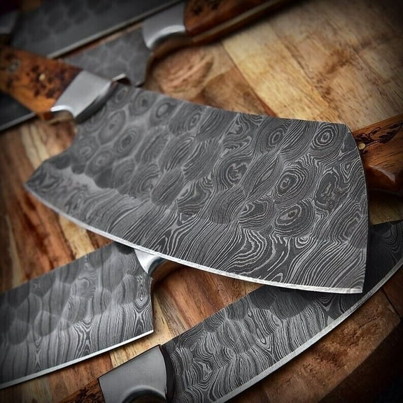 Knife Set Chef Kitchen Damascus Knives custom Handmade cleaver Blade Boning x508