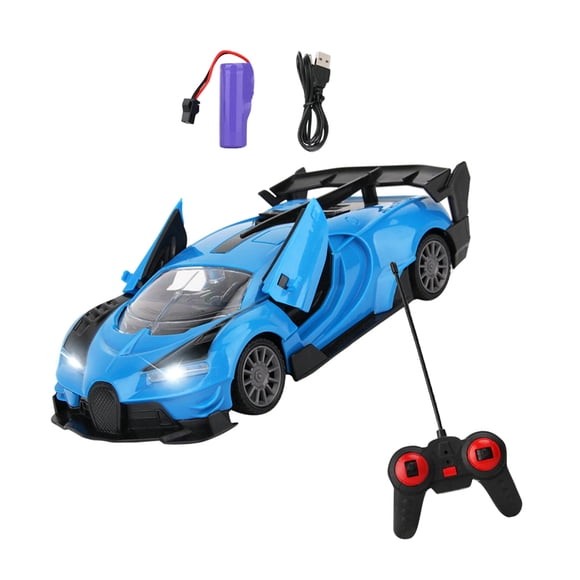 Vogacara Coche de juguete RC con Control remoto, coche de carreras recargable, juguete inalámbrico de carreras de alta velocidad, coche de juguete para Juguetes Educativos Azul Bugatti Vogacara FN000522-02B