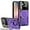 Purple, variant on Case for Galaxy S24 FE,Military [Built-in Kickstand] Magnetic Metal Ring Dual-Layer Heavy Duty Car Holder Shockproof Camera Lens Protection Phone Case for Samsung Galaxy S24 FE 5G,2024 (Black)