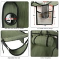 thumbnail image 5 of Bathonly Hammock Chair with Footrest, Sky Chair with Metal Bar, Max 330 LBS Capacity, Green. G1-0021GN, 5 of 10