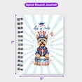 thumbnail image 5 of Happy 4th of July Patriotic Yorkshire Terrier Marching Band Uniform Balloons Fireworks Spiral Bound Journal Yorkie Dog Lover Gifts 5x7in Spiral Notebook - 13009, 5 of 5