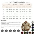 thumbnail image 3 of Men's Solid Color Half-Zip Sweatshirt for Large Size Casual Sports - Pullover with Half Zip Design for Men,Khaki,3XL, 3 of 4