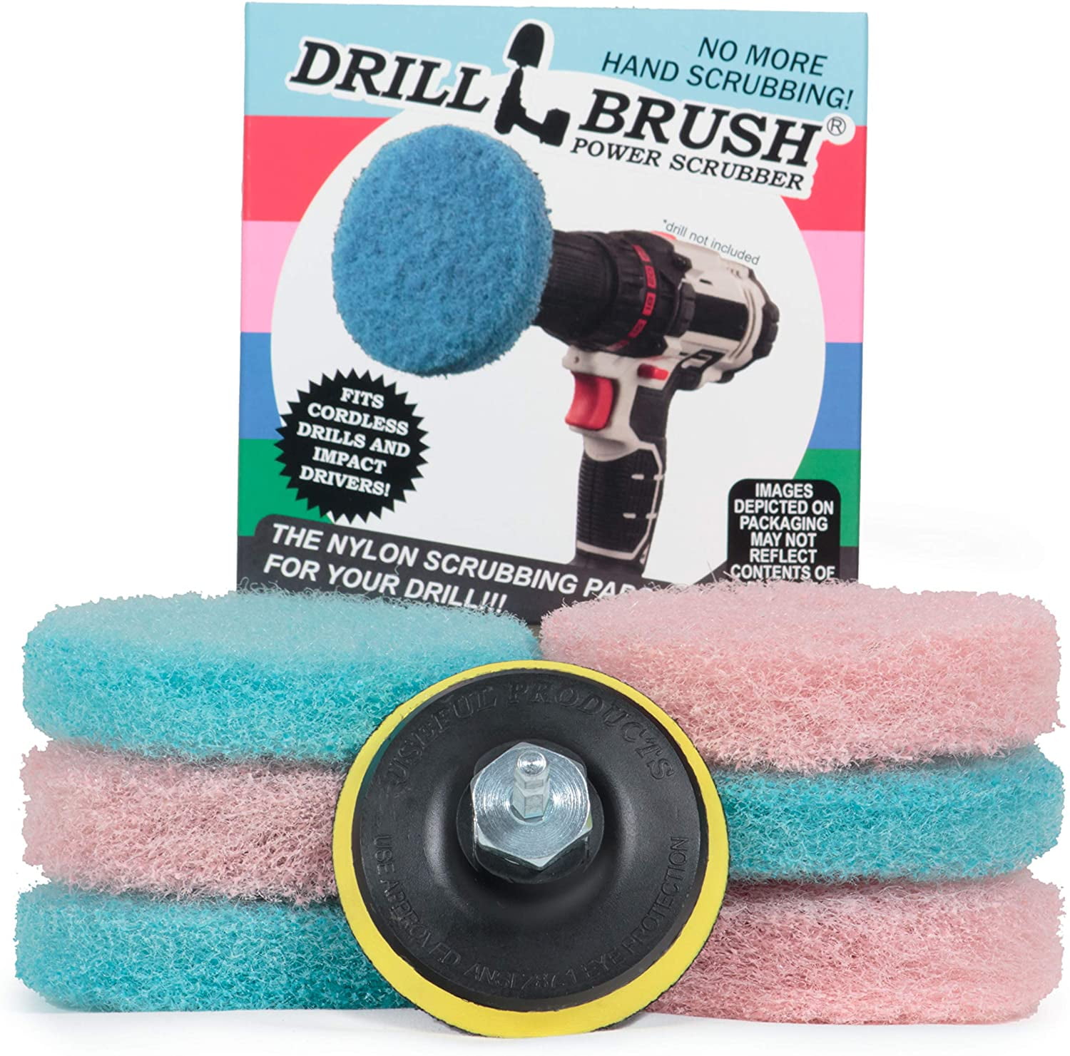 Drill Brush Power Scrubber Scumbusting Scrub Pad Bathroom Tile Cleaning Kits 6