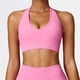 thumbnail image 2 of Ropa interior deportiva para mujer, ropa interior deportiva de alto soporte, fruncida, para Fitness, gimnasio, cuello colgante, Top de Yoga, ropa de entrenamiento con realce, ropa deportiva de realce, 2 of 5
