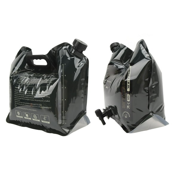 8L Contenedor De Agua Plegable, Resistente Con Asas De Transporte, Botella Transporte Portador De Agua Para Camping Senderismo Viaje Coche Y Emergencia