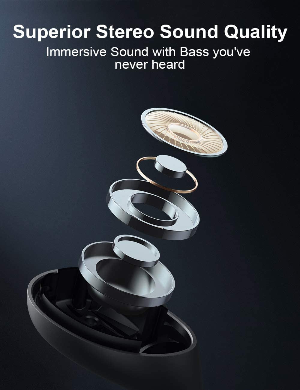 axGear Wireless Earbuds,Aufo Bluetooth 