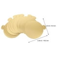 thumbnail image 2 of PAMINGONO 200Pcs Round Cake Board Golden Cardboard Base for Baking Mousse Desserts Easy Release and Heat Insulation, 2 of 7