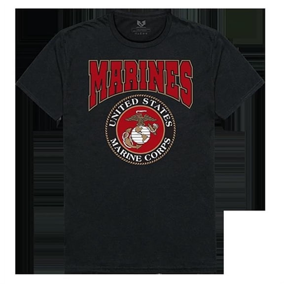 Marines Relaxed Graphic Tee - Black - Small