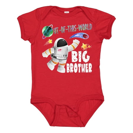 

Inktastic Out of This World Big Brother Astronaut in Space Gift Baby Boy Bodysuit