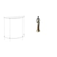 thumbnail image 1 of Mesita de noche de acrílico,Mesa auxiliar de acrílico transparente Mesa auxiliar transparente en capas,Mesa pequeña de acrílico,mesita de noche pequeña,compacta,Figura de, 1 of 8