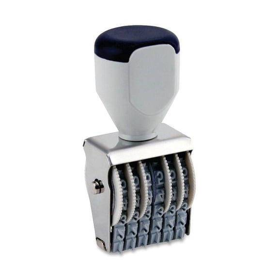 QWIKMARK Rubber Number Stamps - Number Stamp - 8 Bands - Steel - 1 Each