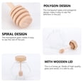 thumbnail image 3 of TAILTOSS Clear Honey Pot With Dipper Glass Jar For Home Kitchen Use Design For Honey Storage Easy To Clean And Reusable, 3 of 6