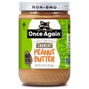 Once Again Organic Lightly Sweetened Crunchy Peanut Butter 16 oz
