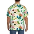 thumbnail image 5 of Disketp Men's Hawaiian Floral Vintage Print Shirts Button Down Holiday Beach Shirts-X-Large, 5 of 7