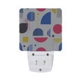 thumbnail image 5 of Yayeee LED Plug in Night Light for The Home with Auto Dusk to Dawn Light Sensors, 2 Pack, Blue Retro Shapes, 5 of 6