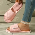 thumbnail image 4 of Willtoo Women's Orthopedic Slippers with Arch Support Comfy Adjustable Memory Foam Open Toe House Slippers Bedroom Shoes for Plantar Fasciitis Indoor Outdoor, 4 of 4