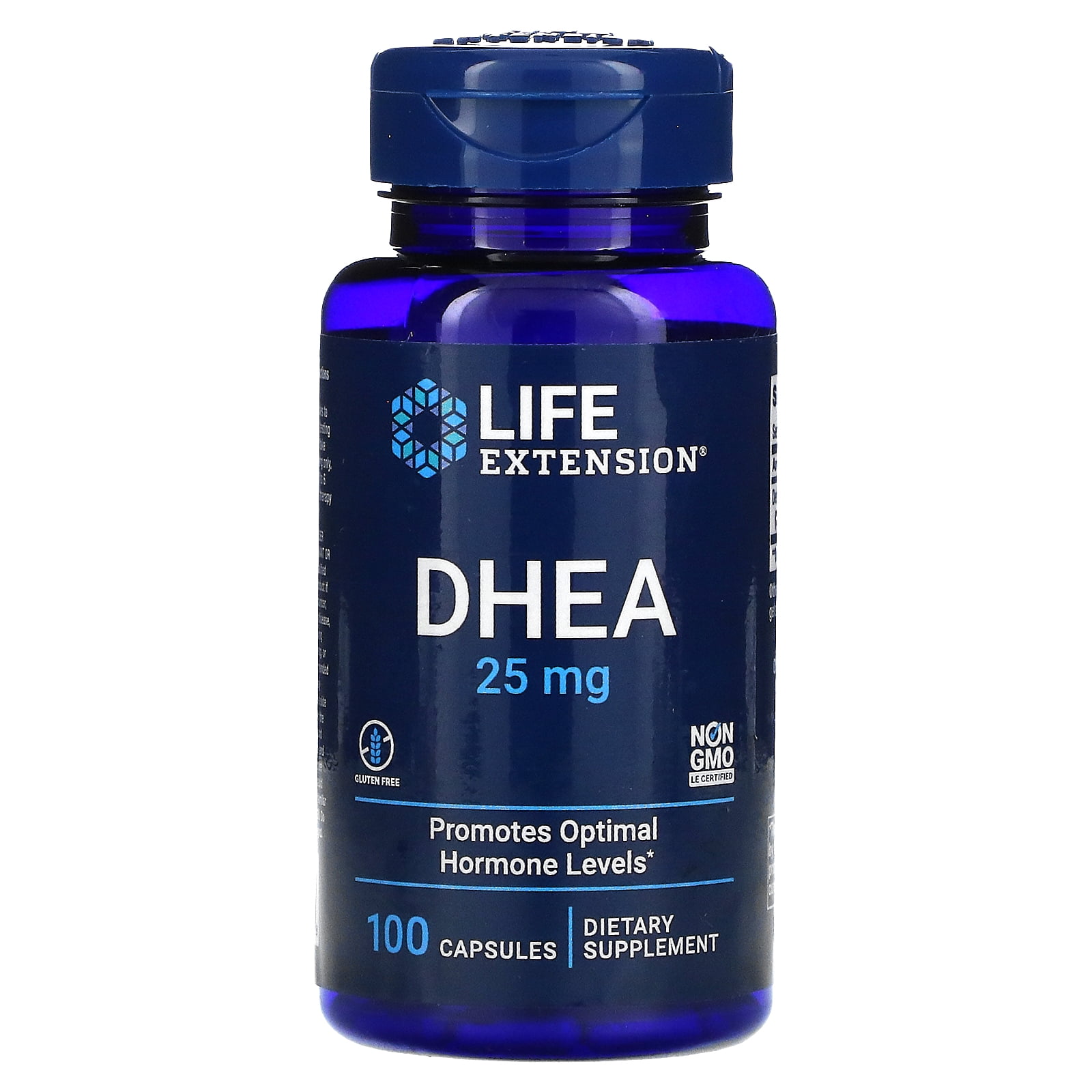 DHEA, 25 mg, 100 Capsules, Life Extension