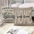 thumbnail image 4 of LAICAIW Spring Pillow Covers 20x20 Inch, Sweet Home Decorative Truck Floral Farmhouse Throw Pillow Covers Square Cotton Linen Couch Pillow Cases for Home Decor, Set of 4 (No Insert Included), 4 of 7