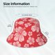 thumbnail image 3 of Balery Red Hibiscus Flower Sombreros para el sol para hombre y mujer, sombrero de pescador con UPF 50+, 3 of 6