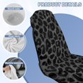 thumbnail image 4 of FOR U DESIGNS Grey Leopard Print Car Seat Towel Cover with Storage Bag, Universal Front Seat Protector, Absorbent Microfiber Towel for Gym, Running, Swimming, 2 Pack, 4 of 7