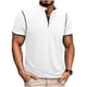 thumbnail image 1 of Usted Es Más Que una Prueba de Puntuación de la Camisa de los Hombres de Color Sólido Se Levantan Cuello Blusa, Casual de Manga Corta Botón de los Hombres Camisas con Mezcla Suave de Viscosa, Ligero, 1 of 7