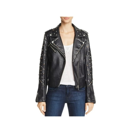 Blank NYC Womens Fall Vegan Leather Motorcycle