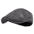thumbnail image 2 of Men's Newsboy Cap, Irish Tweed Flat Hat with Herringbone Pattern for Men , Two-Pack for Spring, Fall and WinterMen's Newsboy,One Size, 2 of 4