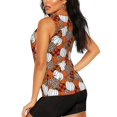 thumbnail image 3 of Xecao Various Pumpkins print women's scoop neck, loose-fit workout tank tops for the gym., 3 of 9