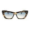 thumbnail image 2 of Womens Stylish Palm Tree Deco Mod Cat Eye Retro Sunglasses Tortoise - Blue Brown, 2 of 4