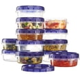thumbnail image 1 of Recipientes de almacenamiento de alimentos PLASTICPRO Twist Cap 240 ml (paquete de 12), 1 of 8