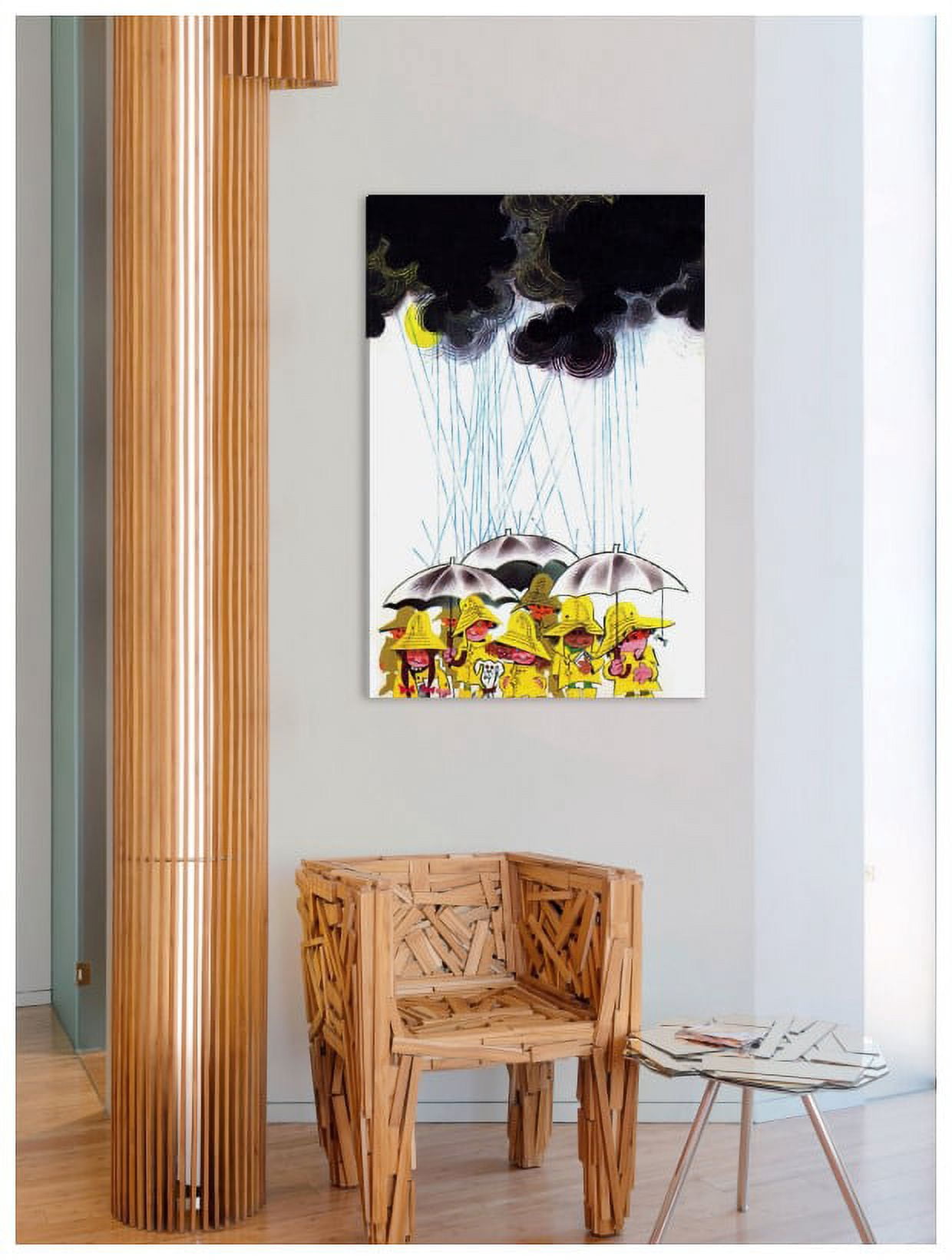 Marmont Hill "Heavy Rain" by Curtis Painting Print on Canvas