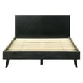 thumbnail image 3 of Petra Queen 3 Piece Wood Bedroom Set in Black Finish, 3 of 6