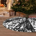 thumbnail image 3 of FlareFable 30" Nightmare Before Christmas Tree Skirt Mats, Novelty Skull Christmas Tree Skirts, Catroon Plush Christmas Tree Decorations for Home, Christmas Home Decors for Party Farmhouse (Black), 3 of 14