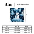 thumbnail image 5 of Snowman Luxurious Velvet Throw Pillow Inserts with Unique Patterns - Set of 2 Chair Pillow Covers - Available in 16x16, 18x18, 20x20 Inches for All Occasions, 5 of 6