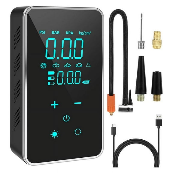 Btire Inflator Portable Air Compressor,150 PSI Cordless Tire Inflator, Rechargeable Pump for Car,Motorcycle