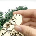 thumbnail image 6 of Unfinished Wood Cutouts,Foot Shaped Cutouts for Scrapbooks DIY Arts Craft Embellishments Ornaments,Unfinished Footprint Wooden Pendant, 6 of 8