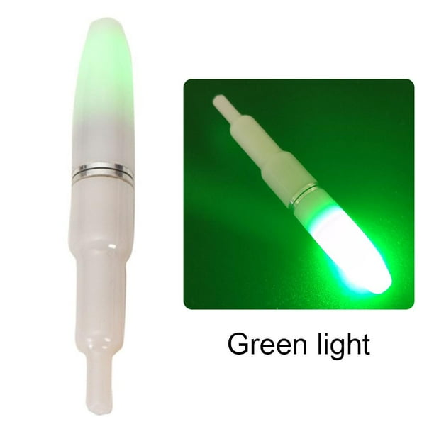 Caña de pescar eléctrica con flotador LED, palo luminoso, aparejos de pesca (verde) Tmvgtek pescar