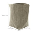 thumbnail image 2 of KONTONTY 1Pack Grey Kraft Paper Bag For Clothes And Toys Storage Rectangular Reusable, 2 of 8
