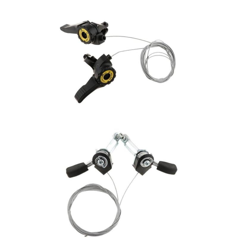 2 Pairs Bike Thumb Gear Shifter Replacement 3 x 5/6/7 Speeds, Cycling
