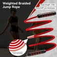 thumbnail image 3 of Ueasy Jump Rope, Adjustable Jump Ropes,Skipping Rope Tangle-Free Rapid Speed with Ball Bearings for Women Men Kids,Exercise & Slim Body Jumprope at Home School Gym, 3 of 7