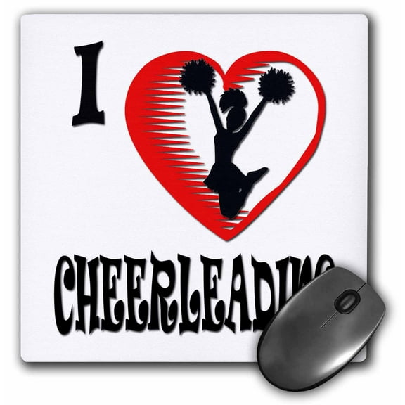 3dRose, I love cheerleading., MousePad