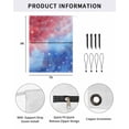 thumbnail image 2 of 4th of July RV Awning Sun Shade Screen 9'X7' Red White and Blue Cloud Mesh Sunscreen Patriotic Star Stripes Awning Shade Screen with Zipper UV Blocker Completed Kits for RV Motorhome Camper, 2 of 7