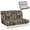 Camo, variant on FUIALDOLG Stretchable Furniture Protector Fit for Camping RV RV Jackknife Sofa Cover Fit for Sofa Bed, Floral Butterfly Print