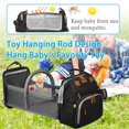 thumbnail image 2 of Baby Diaper Bags with Changing Station, Waterproof Large Capacity Diaper Bag Backpack for Moms Dads with USB Charging Port and Stroller Straps, Baby Shower Gifts, Black, 2 of 4