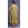thumbnail image 2 of Bimba Medium Yellow8 Fruits Waves & Red Berry Mid Calf Nightwear Ladies Cotton Printed Sleeveless Night Gown Maxi Dress XXX-Large, 2 of 6