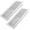 White 2PCS, variant on 2x14 Inch Floor Register 2 Pack - Heavy Duty Steel Walkable Floor Vents - Easy Adjust Air Supply Lever - Rust Proof Registers, Grilles & Vents (Brown)